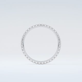 0.36 TCW Round Shaped Moissanite Wedding Band 14