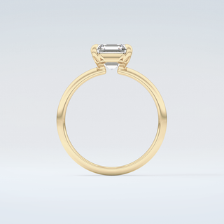 2.0 CT Asscher Cut Solitaire Style Moissanite Engagement Ring 2