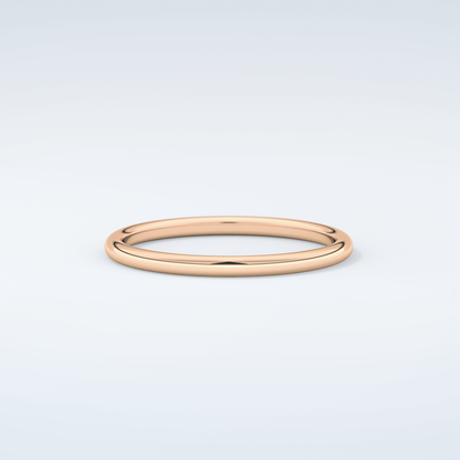 Sleek Simplicity Classic Shank Wedding Band