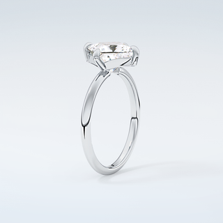 2.0 CT  Princess Cut Solitaire Moissanite Engagement Ring 18