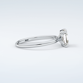 2.0 CT Asscher Cut Solitaire Style Moissanite Engagement Ring 16