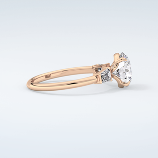 2.0 CT Round Cut Three Stone Moissanite Engagement Ring 10