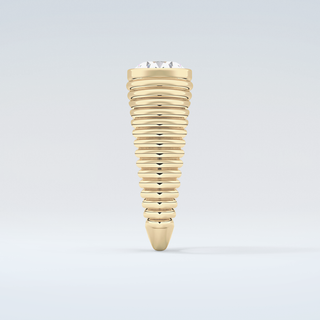 1.25 CT Oval Cut Solitaire Bezel Moissanite Engagement Ring 5