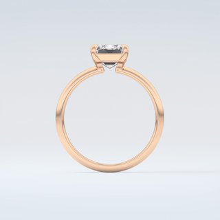 2.0 CT Emerald Cut Solitaire Moissanite Engagement Ring 8