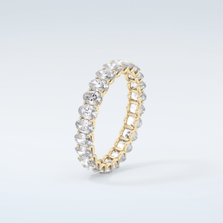 3.15 TCW Oval Shaped Moissanite Wedding Band 6