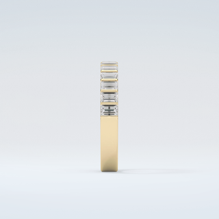 1.08 TCW Baguette Shaped Moissanite Wedding Band 5