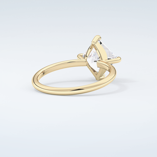 2.0 CT  Princess Cut Solitaire Moissanite Engagement Ring 3