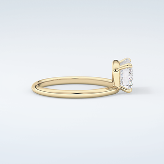 2.0 CT Emerald Cut Solitaire Moissanite Engagement Ring 4