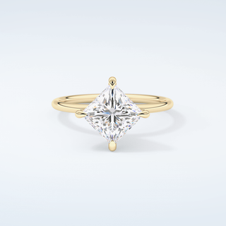 2.0 CT Princess Cut Solitaire Moissanite Engagement Ring 1