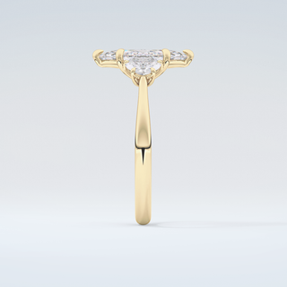 2.0 CT Marquise Cut Three Stone Moissanite Engagement Ring 5