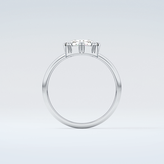 1.5 CT Rose Cut Solitaire Style Moissanite Engagement Ring 14