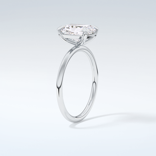 2.0 CT Radiant Cut Solitaire Moissanite Engagement Ring 18
