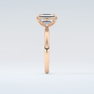 1.75 CT Emerald Cut Solitaire Moissanite Engagement Ring 11