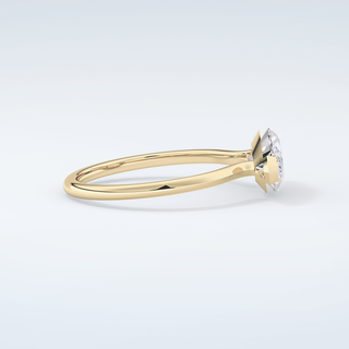 2.0 CT Marquise Cut Solitaire Moissanite Engagement Ring 4