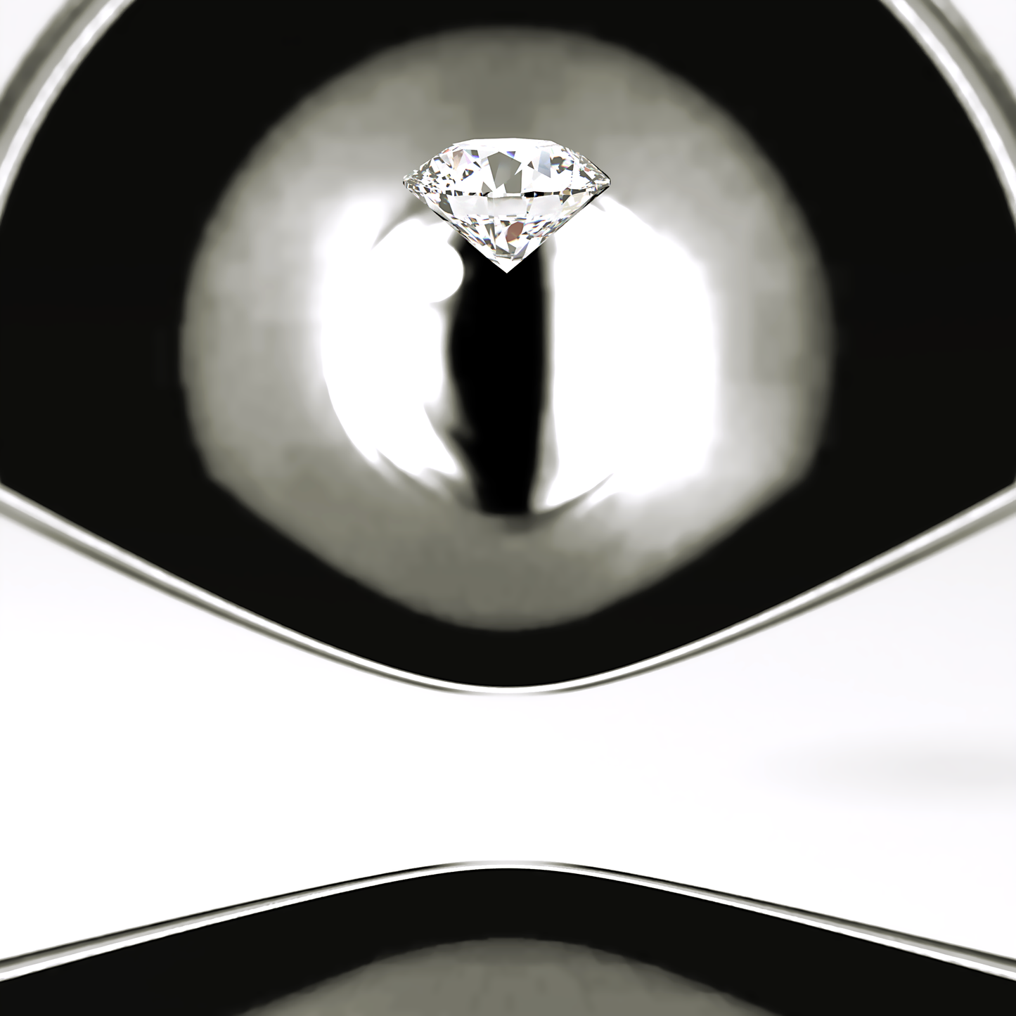 2.0 CT Round Cut Solitaire Style Moissanite Engagement Ring