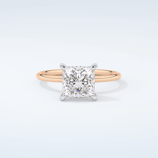 2.0 CT Princess Cut Solitaire Moissanite Engagement Ring 7