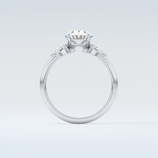 2.0 CT Oval Cut Three Stone Moissanite Engagement Ring 14