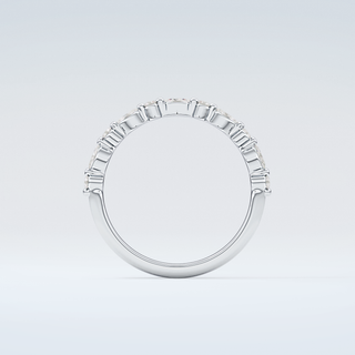 0.32 TCW Round & Marquise Shaped Moissanite Wedding Band 14