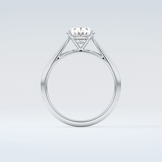 2.0 CT Oval Cut Solitaire Moissanite Engagement Ring 14