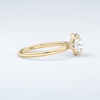 2.0 CT Round Cut Solitaire Moissanite Engagement Ring 4