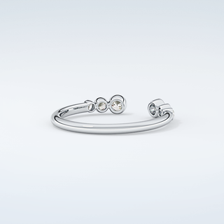 0.22 TCW Round Shaped Moissanite Wedding Band 15