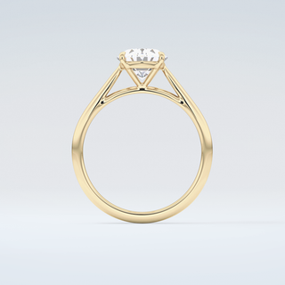 2.0 CT Oval Cut Solitaire Moissanite Engagement Ring 2