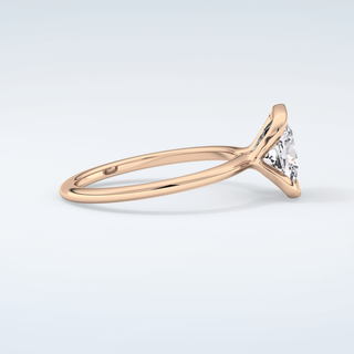 2.0 CT Cushion Cut Half Bezel Moissanite Engagement Ring 10