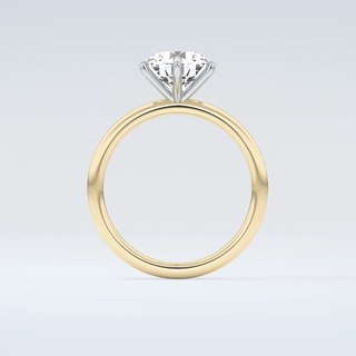 2.0 CT Round Cut Solitaire Moissanite Engagement Ring 2