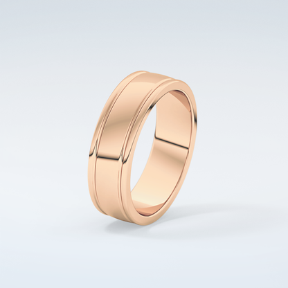 Classic Textured Shank Wedding Band