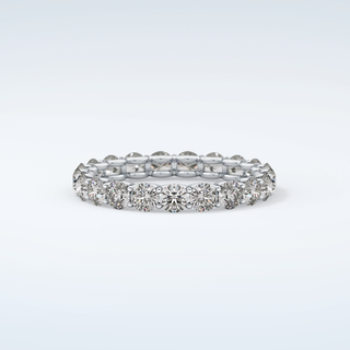 2.1 TCW Round Shaped Moissanite Wedding Band 13