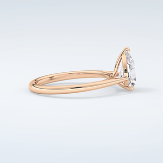 2.0 CT Pear Cut Solitaire Moissanite Engagement Ring 10