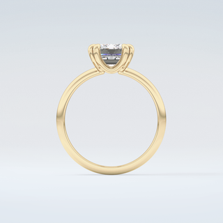 2.0 CT Emerald Cut Solitaire Moissanite Engagement Ring 2