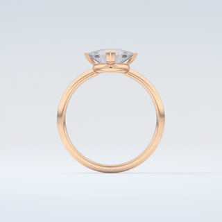 1.5 CT Trillion Cut Solitaire Moissanite Engagement Ring 8