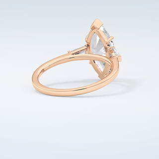 2.0 CT Marquise Cut Three Stone Moissanite Engagement Ring 9