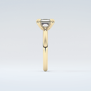 2.0 CT Asscher Cut Solitaire Moissanite Engagement Ring 5