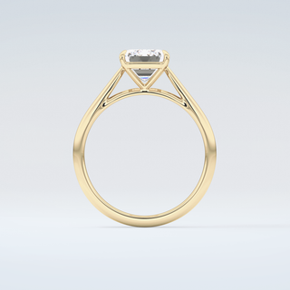 2.0 CT Emerald Cut Solitaire Moissanite Engagement Ring 2