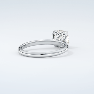 2.0 CT Cushion Cut Solitaire Moissanite Engagement Ring 15