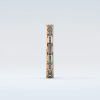 1.87 TCW Baguette Shaped Moissanite Wedding Band 11