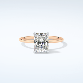 2.0 CT Radiant Cut Solitaire Moissanite Engagement Ring 7