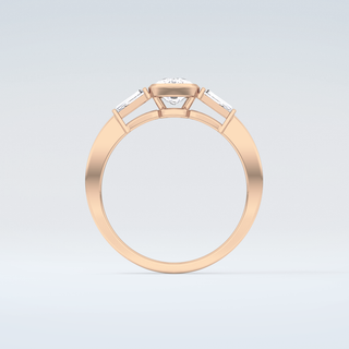 2.0 CT Oval Cut Three Stone Moissanite Engagement Ring 8