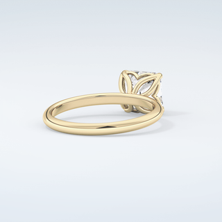 2.0 CT Asscher Cut Solitaire Moissanite Engagement Ring 3