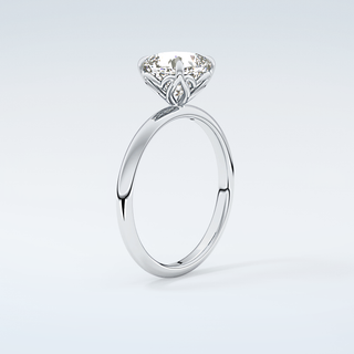 2.0 CT Cushion Cut Solitaire Moissanite Engagement Ring 18