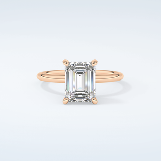 2.0 CT Emerald Cut Solitaire Moissanite Engagement Ring 7