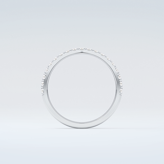 1.1 TCW Round Shaped Moissanite Wedding Band 14