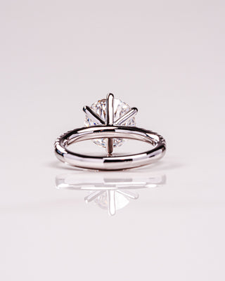2.26 CT Round Cut Pave Moissanite Engagement Ring