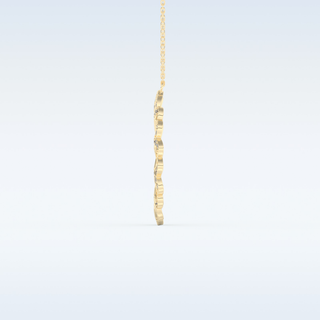 0.302 TCW Round Cut Spiral Circle Moissanite Solitaire Necklace in 14K/18K Gold
