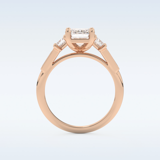Elegant 1.83 CT Cluster Engagement Ring Featuring Emerald Moissanite