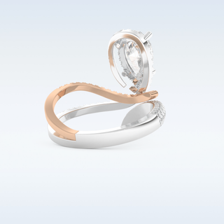 1.52 CT Halo and Pave Engagement Ring Featuring Round Moissanite