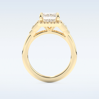 2.71 CT Multi-Stone Engagement Ring Featuring Emerald Moissanite 11