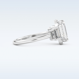2.71 CT Multi-Stone Engagement Ring Featuring Emerald Moissanite 2